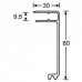 Adam Hall 6113 Aluminijumski poklopac profi za 9.5mm materijal